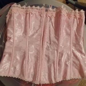 Frederick's of Hollywood pink corset